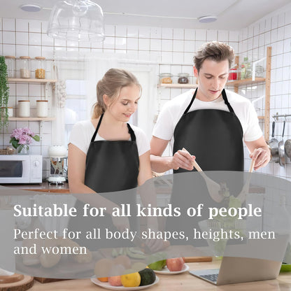 Waterproof Butcher Apron, Extra Long Adjustable Lab Apron with Bib for Dishwashing, Cooking, Gardening, Pet Grooming