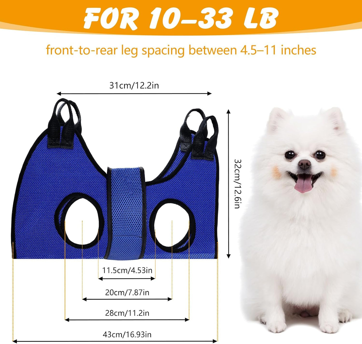 Dog Grooming Hammock for Nail Trimming, Pet Grooming Sling Harness Kit, Safe Dog Restraint Hammock for Cats and Small Dogs, Home Grooming Supplies