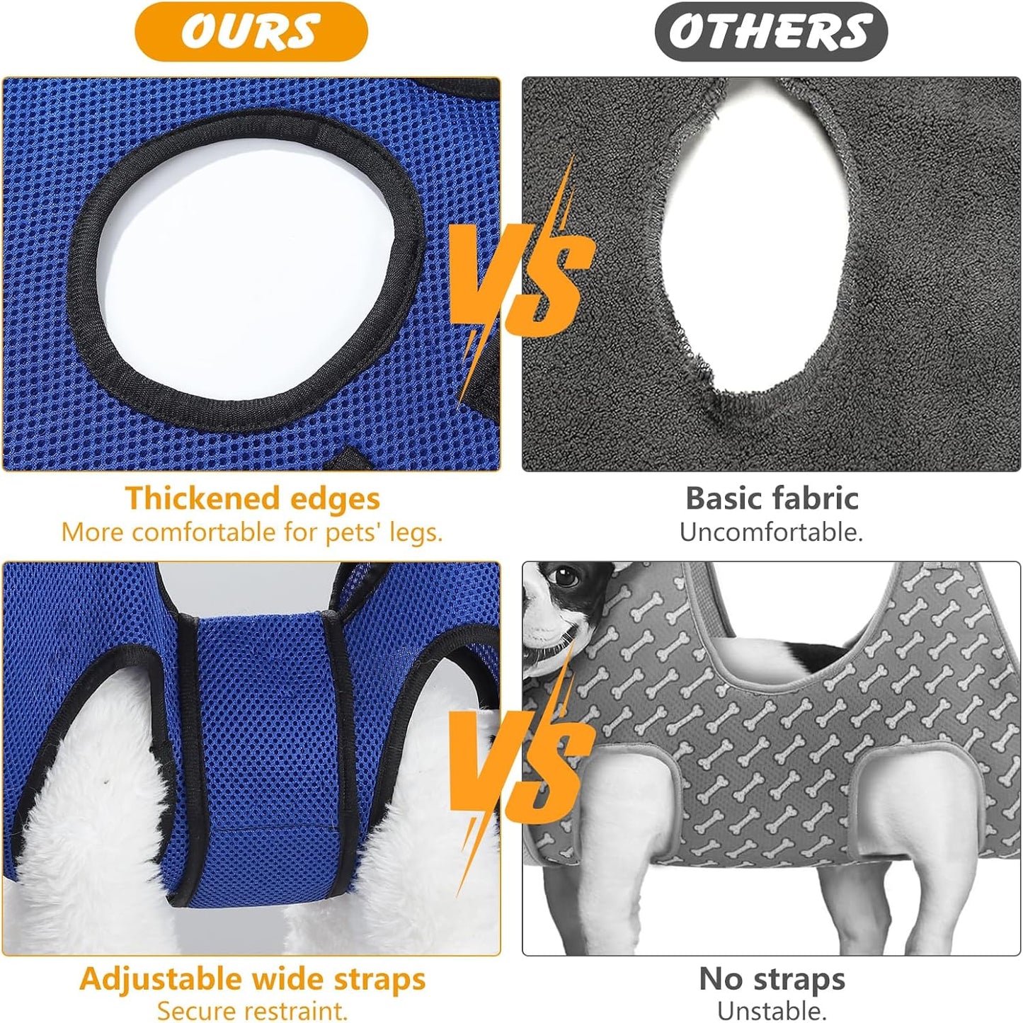 Dog Grooming Hammock for Nail Trimming, Pet Grooming Sling Harness Kit, Safe Dog Restraint Hammock for Cats and Small Dogs, Home Grooming Supplies