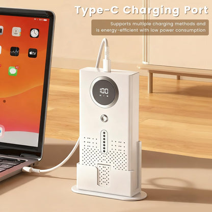 Air Purifier for Home, Compact Ozone Deodorizer with Aroma Diffuser, Car Air Purifier for Pet Rooms, Bathroom, Smoke and Odor Elimination, Desktop Design（Without Scented Sheets）